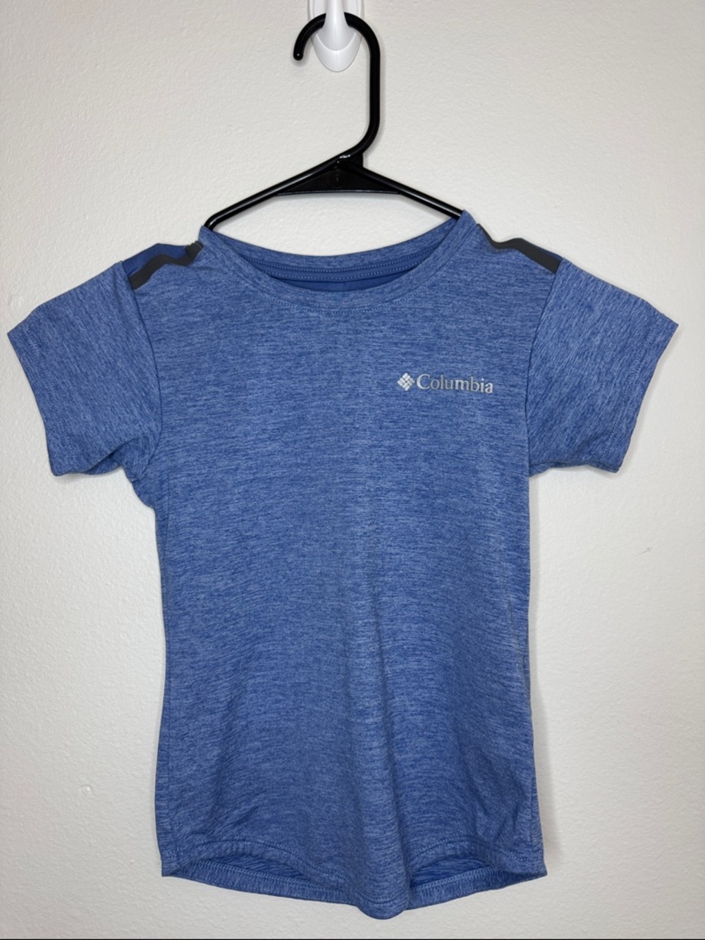 Columbia Heather Blue Short Sleeve Kids Performance Tee